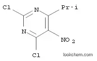 Molecular Structure of 58289-29-5 (2,6-Dichloro-4-isopropyl-5-nitropyrimidine)
